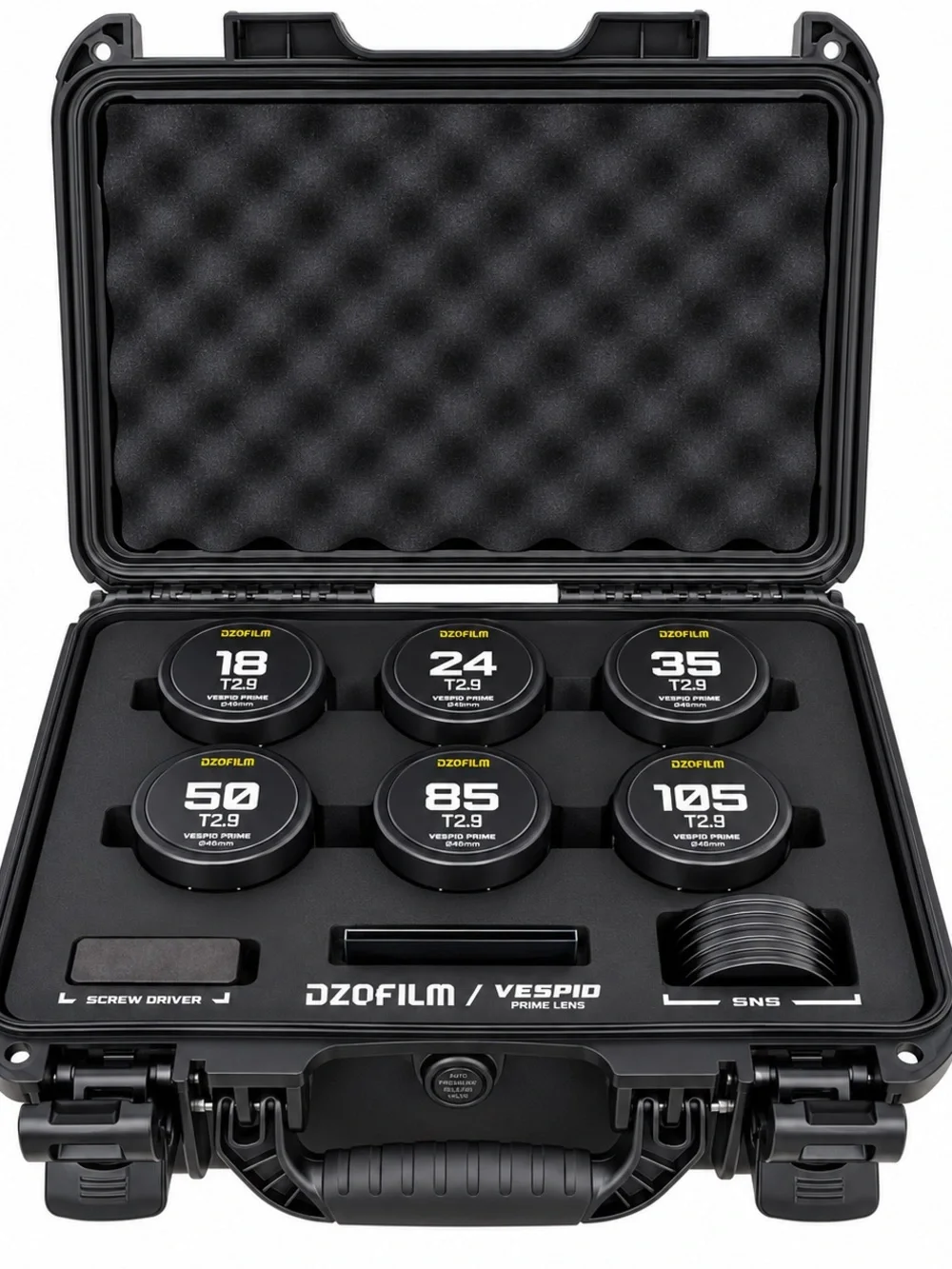 DZOFILM Vespid Prime2 6-Lens Cinema Kit PL Mount + Hard Case